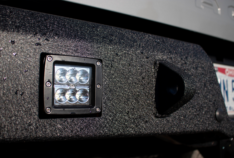 Toyota Tacoma Rear Bumper - Fishbone Offroad - FB22361 - Textured Black Powder Coat - `16-`27